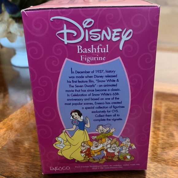 Enesco Bashful Dwarf Figurine Disney Princess CVS exclusive 65 Anniversary - Picture 6 of 7